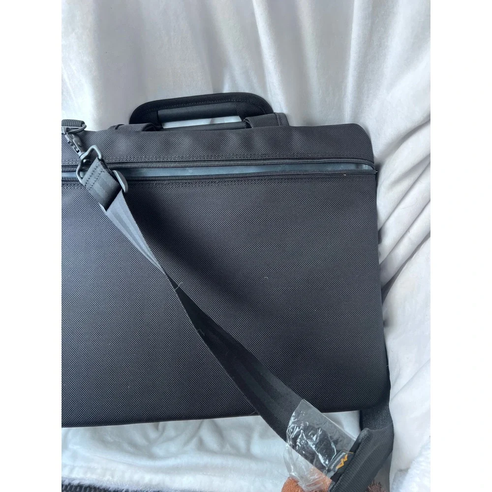Professional Unisex Brenthaven Laptop Briefcase Messenger Bag Large Black